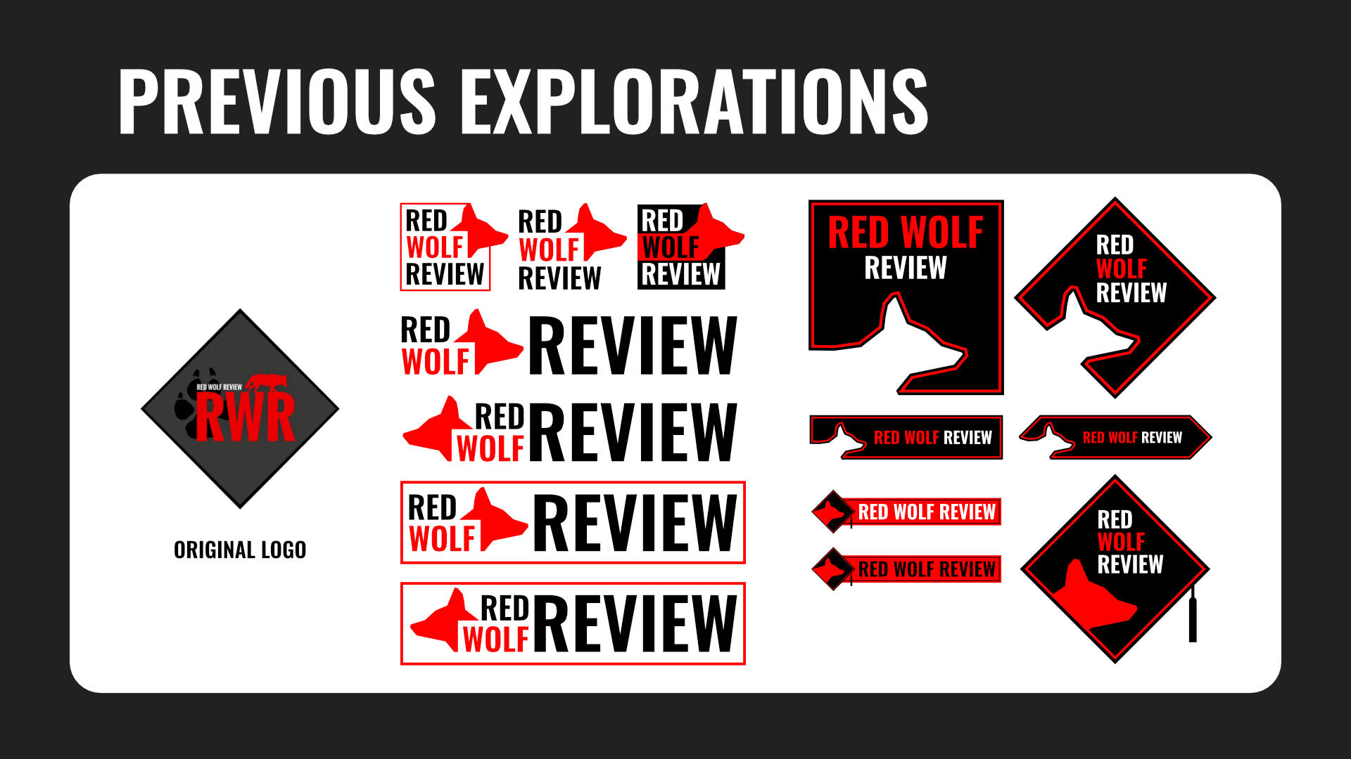 Red Wolf Review Logos 2 Red Wolf Review Logos 2